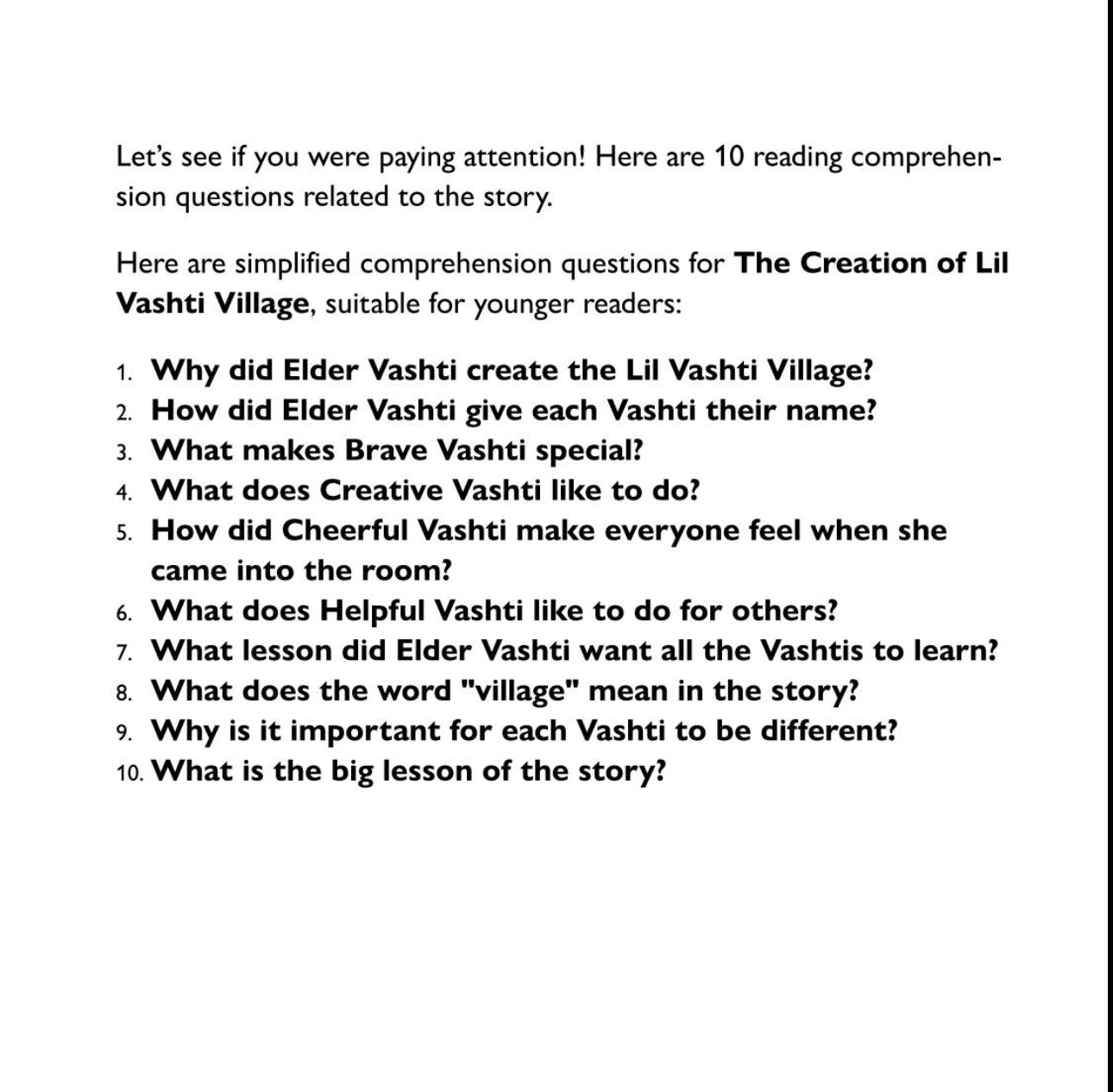 The Creation of Lil Vashti’s Village B